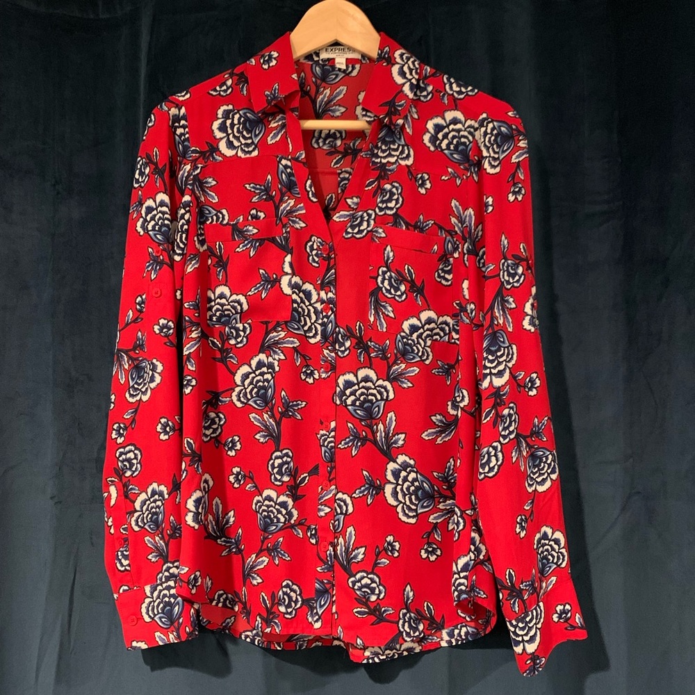 Express Slim Fit Portofino Shirt